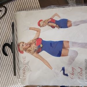 Costume sexy red... used as Mario from Mario Brothers.